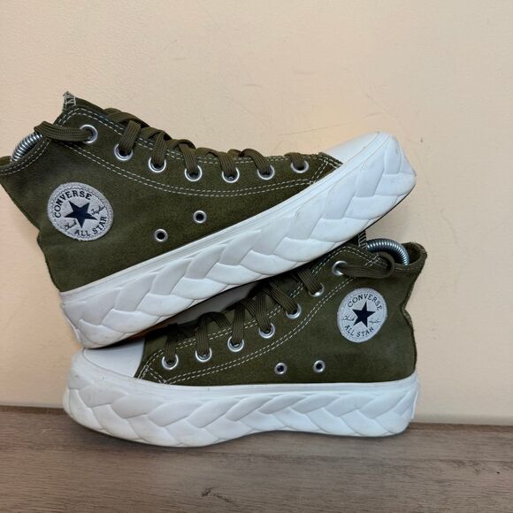 Converse Shoes - Converse Chuck Taylor All-Star Lift Cable Hi size 5.5 Moss Green shoes platform